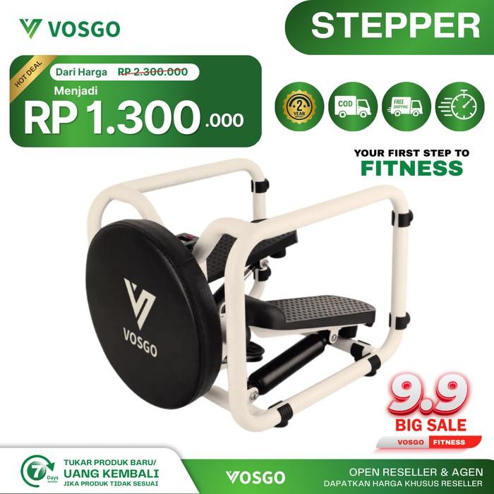 Alat Fitness Stepper Cardio Multifungsi Vosgo
