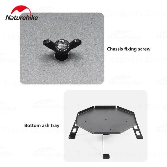 TUNGKU FIRE PIT GRILL BBQ KAYU BAKAR CAMPING NATUREHIKE CNH22CJ036