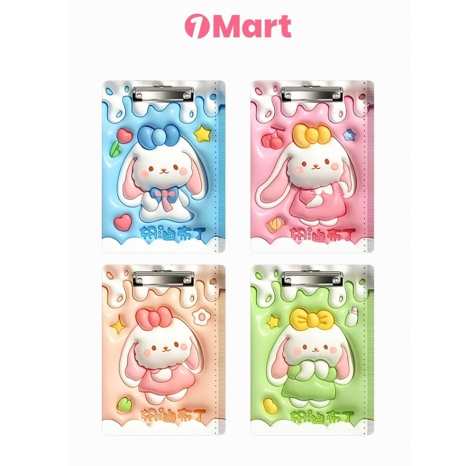 

1MART Clipboard Papan Ujian A4 Motif Bunny