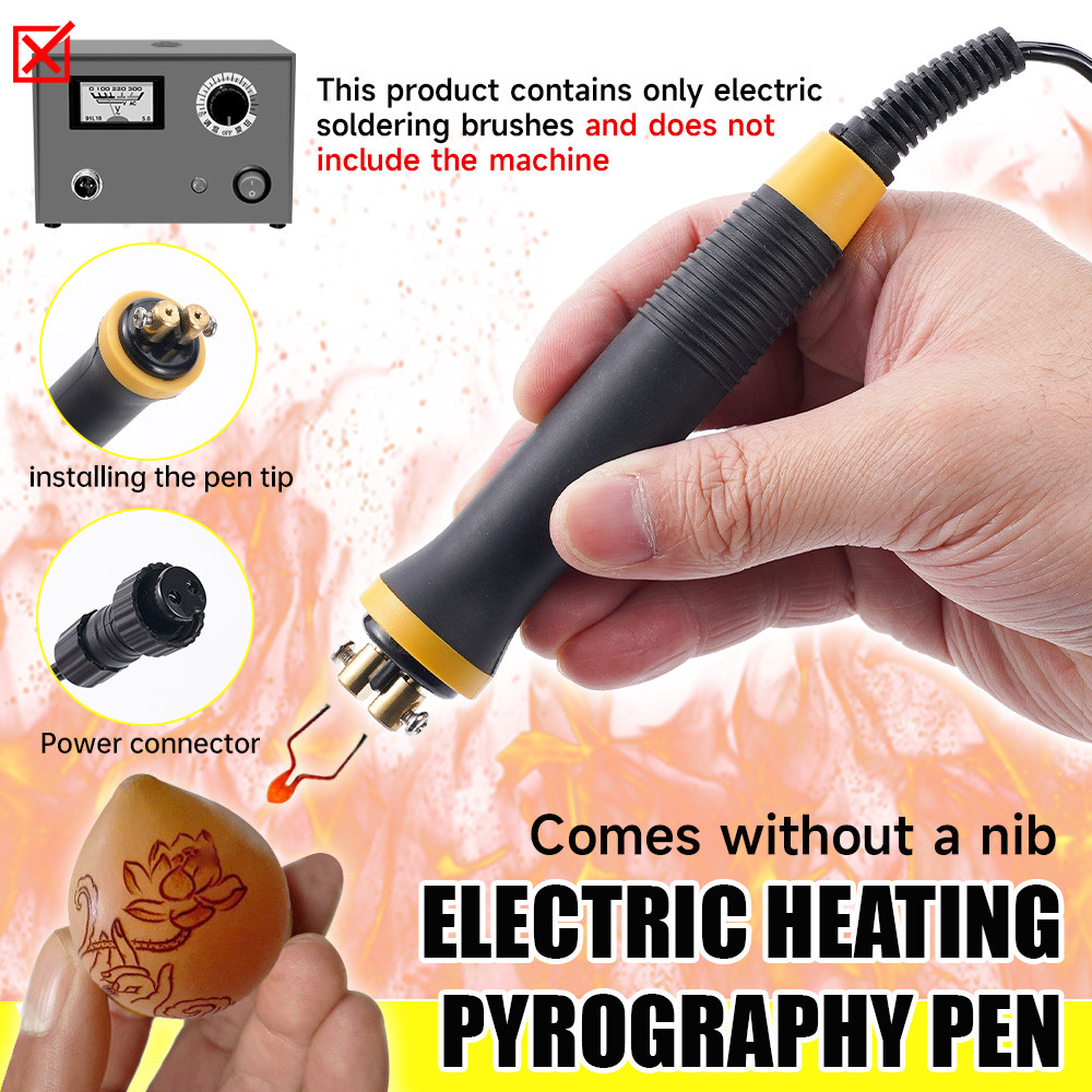 Professional Pyrography Pen Carving Soldering Electrocautery Pen Soldering Iron Pen Gourd Pyrography