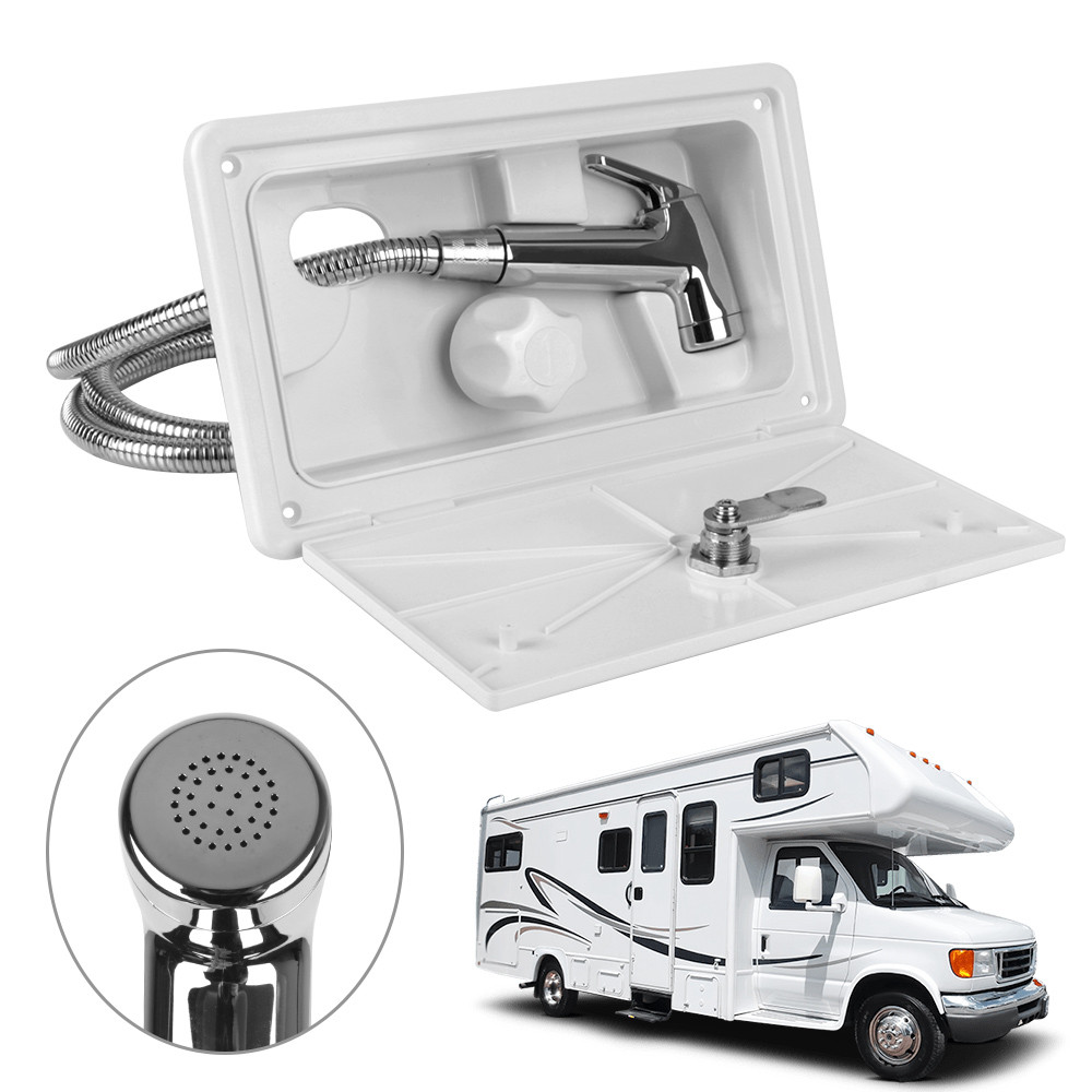 RV External Exterior Shower Camper Accessories with Lock for Boat Marine Camper Motorhome Caravan RV