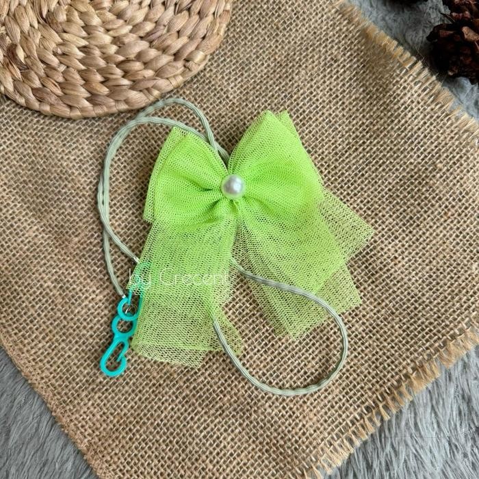 Tali Strap Kalung Masker Hijab Jilbab Kerudung Renda Pita Korean Style