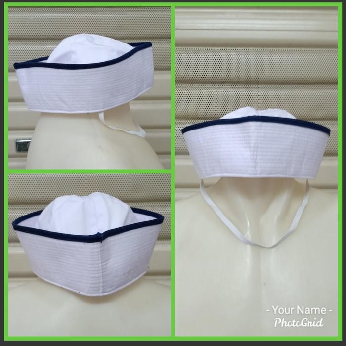 TOPI POPEYE TOPI PELAUT LIS BIRU