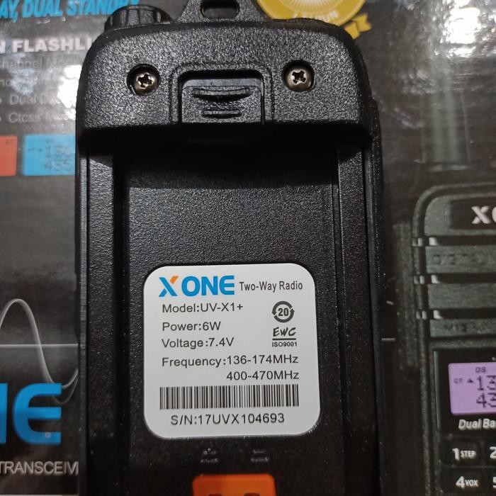 WALKIE TALKIE HT X ONE UV X1 PLUS 6WATT DUAL BAND