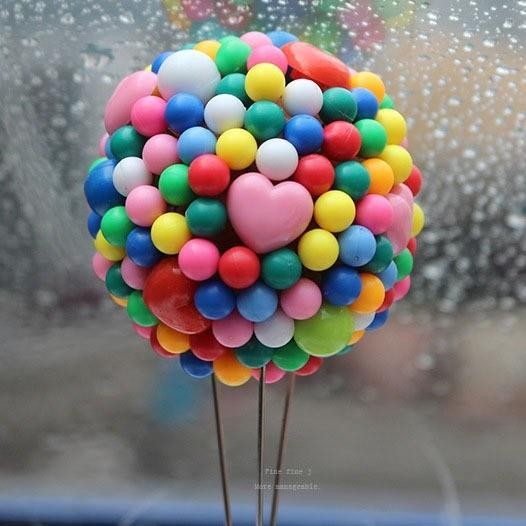 PAJANGAN DASHBOARD FLYING UP BALON HIASAN CUSTOM RAKIT HIASAN DEKORASI MOBIL