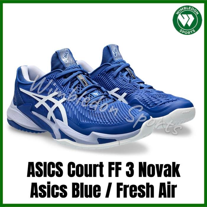 Terlaris Sepatu Asics Court Ff 3 Novak Asics Blue /Sepatu Tenis Asics Court Ff3