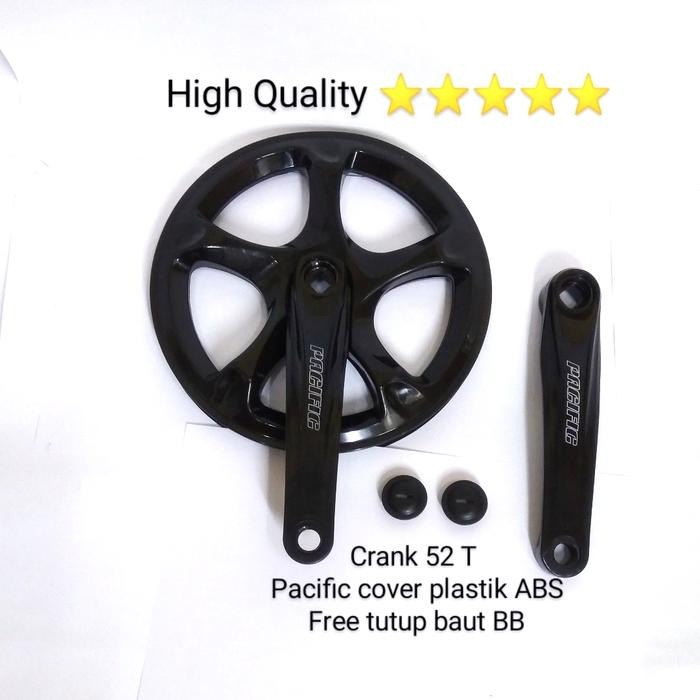 CRANKSET CRANK GIR DEPAN SEPEDA 52 T PACIFIC UNTUK SELI,LIPAT,MINION,