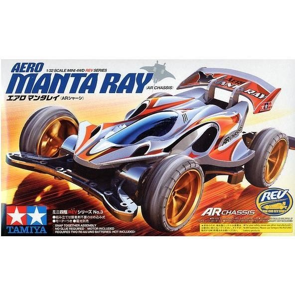JUAL Tamiya Mini4WD 18703 aero mantaray - AR Chassis