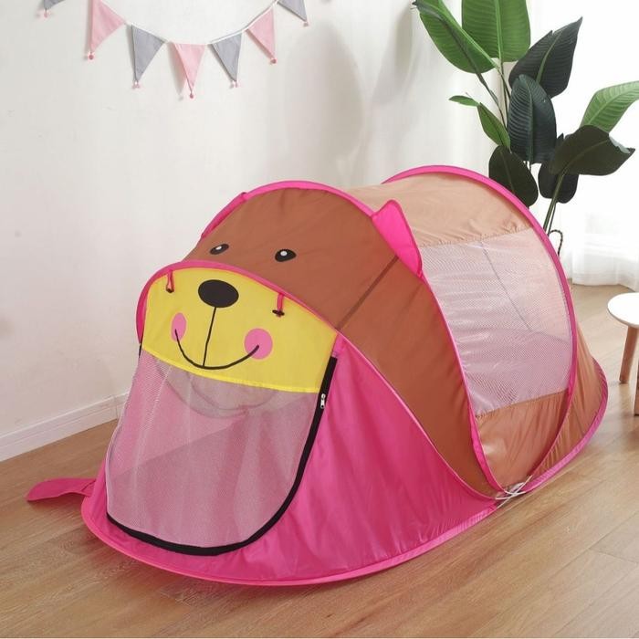 TENDA ANAK BERMAIN KARAKTER HEWAN / TENDA CAM ANAK MELIPAT / RUMAH TENDA MAINAN ANAK INDOOR OUTDOOR