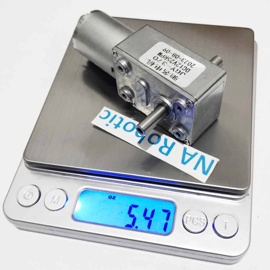 Motor DC JGY-370 12V 25RPM Dual Shaft