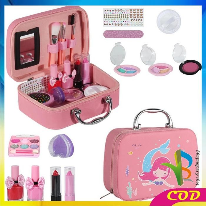 ASLI RB M282 Mainan Make Up Anak Perempuan Alat Dandan Pretend Play Makeup READY STOCK