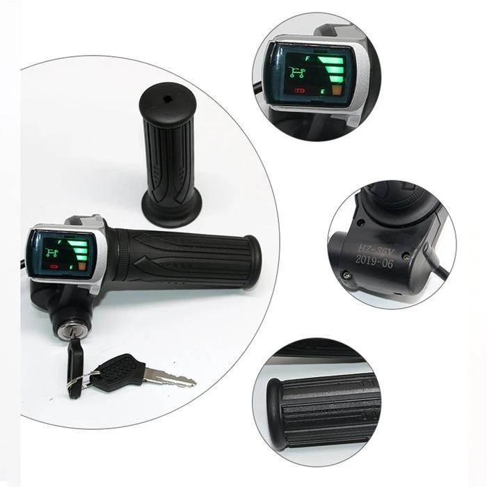 Handle Gas 36/48V Dyu D1 Throttle F-Wheel Kabel Gas Scooter Listrik Sepeda Listrik Skuter Elektrik