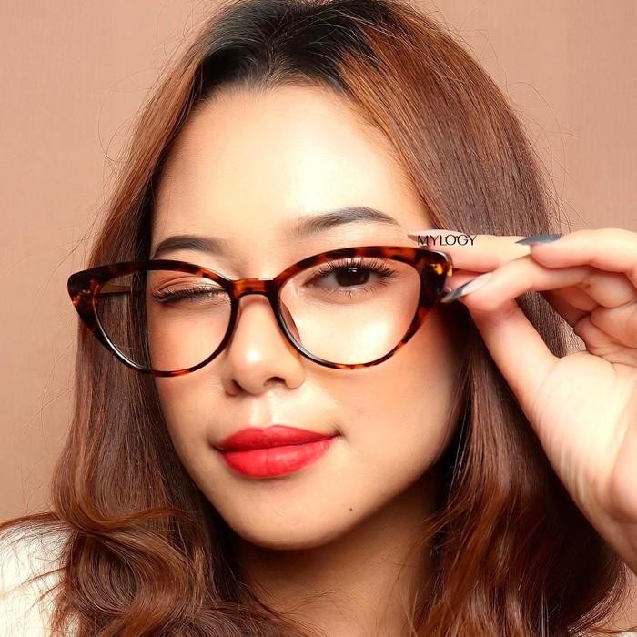 Promo Mylogy - Glasses Frame Kacamata Optik Wanita Mymy - Kacamata Cateye Mylogy Eyewear