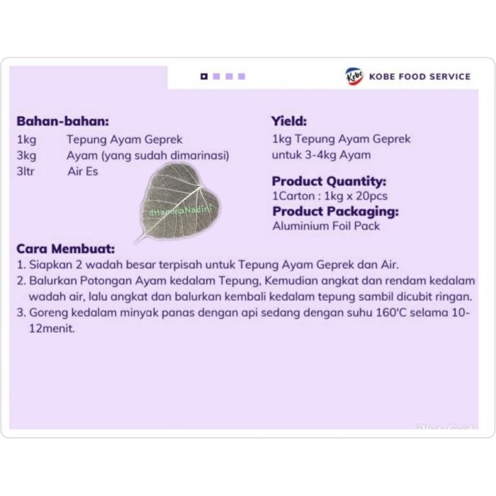 instanChatsaja- Tepung Ayam Geprek Kobe 1 Kg