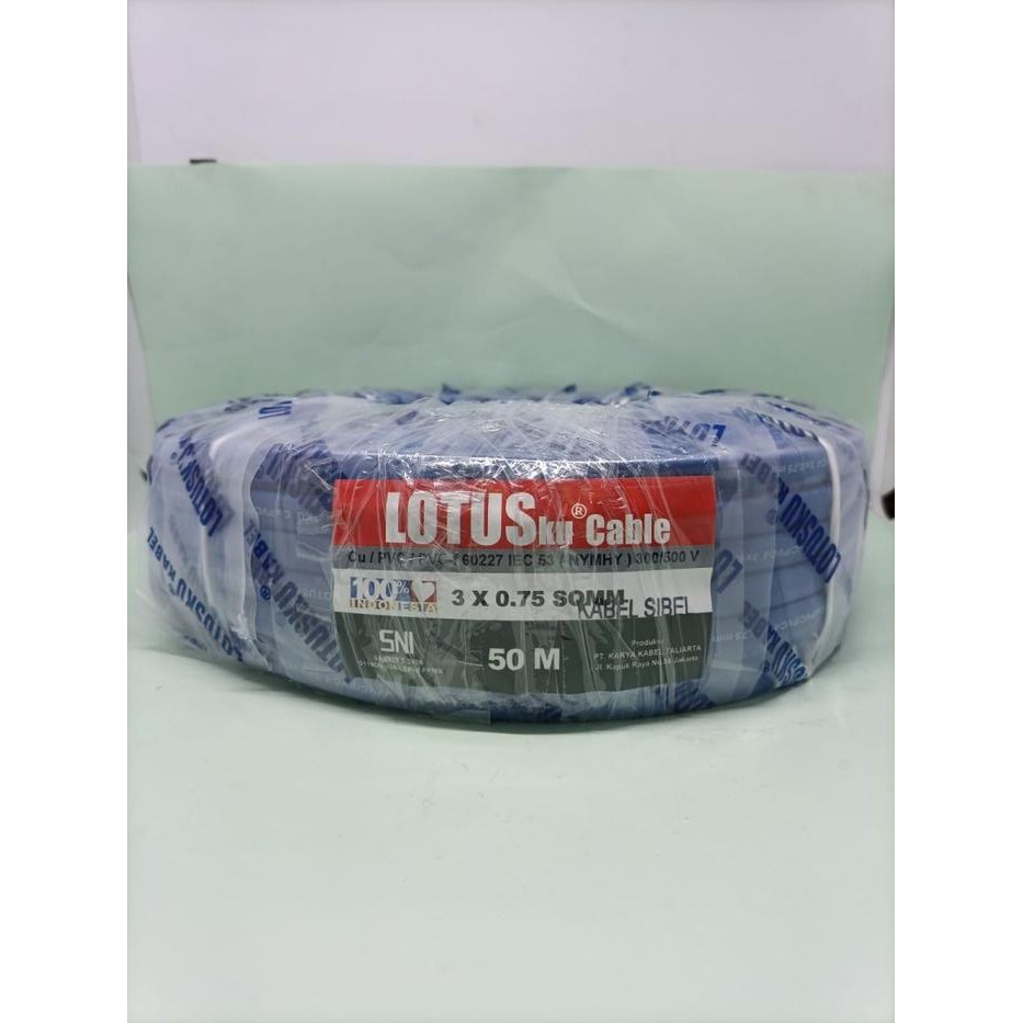 Kabel Submersible Sibel Lotusku Sni 3 X0,75 0.75 Mm Lotus 50 Meter M
