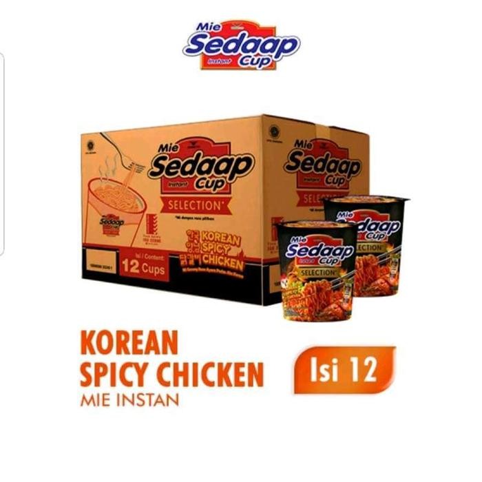 Breakfeast- Mie Sedaap Cup Selection Korean Spicy Chicken 1 Dus Sedap Cup Goreng