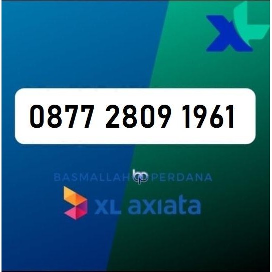 Nomor Cantik XB77 2809 1961 Perdana XL 4G 5G YOP925