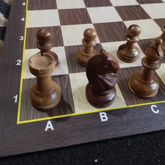 j225- Buah / Biji Catur Kayu Jati