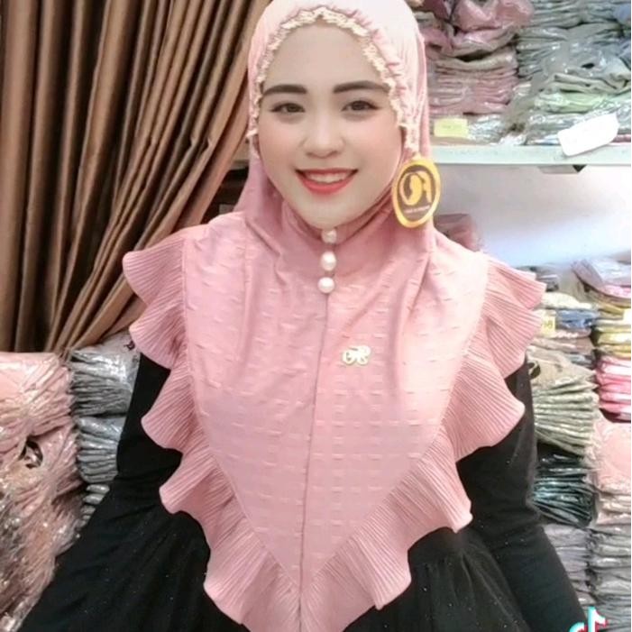 Prom0Besar- Hijab Instan Fo Helma Pet Mukena