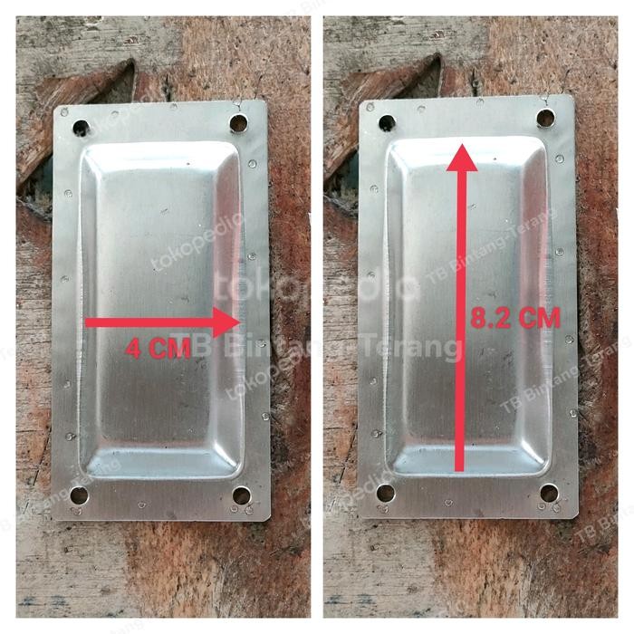 Gagang Tarikan Pintu Geser Sliding Door Lemari Laci Persegi Stainless