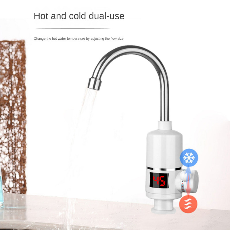 Electric Kitchen Water Heater Tap Instant Hot Water Faucet Heater Cold Heating Faucet Tankless Insta