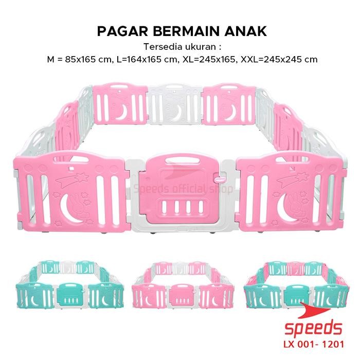 TERBARU SPEEDS SNI Pagar Anak Pagar Bayi Set Babyfance Playpen Prosotan Kuda kudaan Mainan Anak