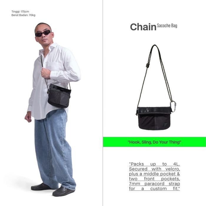 SYMA. CHAIN SACOCHE SLING BAG
