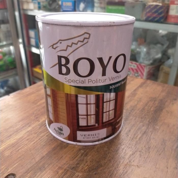 LncrMrt- Cat Plitur Kayu Boyo 1 Liter Vernis Transparant