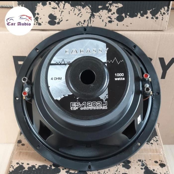 Subwoofer Embassy ES 1202 J - 12 inch Magnet Besar Badak Bass Mantap