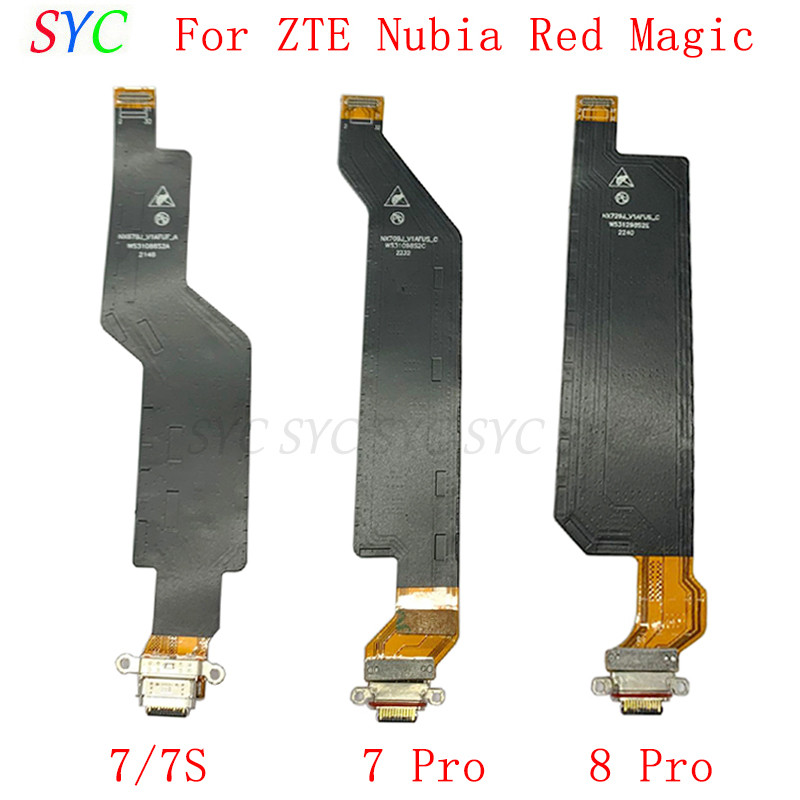 Usb Charging Port Board Flex Cable For Zte Nubia Red Magic 7 Pro 8 Pro 7S Charging Connector Repair