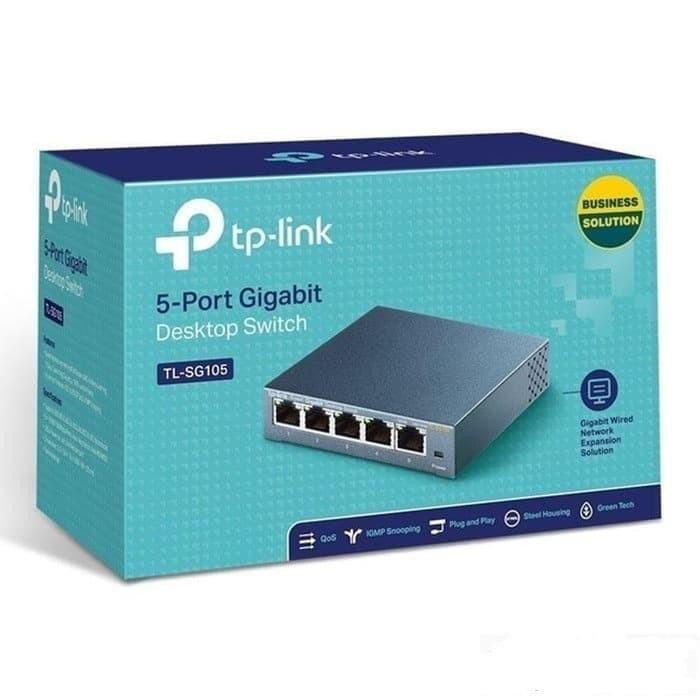 TP-Link TL-SG105 TPLink 5 Port Gigabit Switch Steel Case TPlink SG105 best seller
