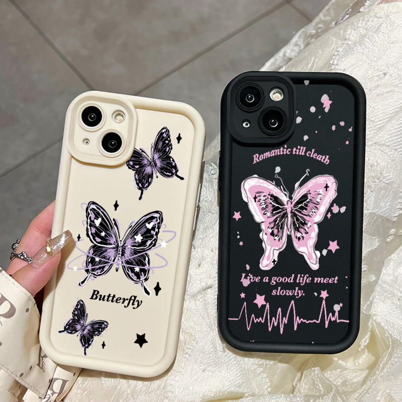 Promo Terbaru Mhkeid Casing Hp Untuk Realme C71 Case Cesing Pola Kupu-Kupu Baru Casing Silikon