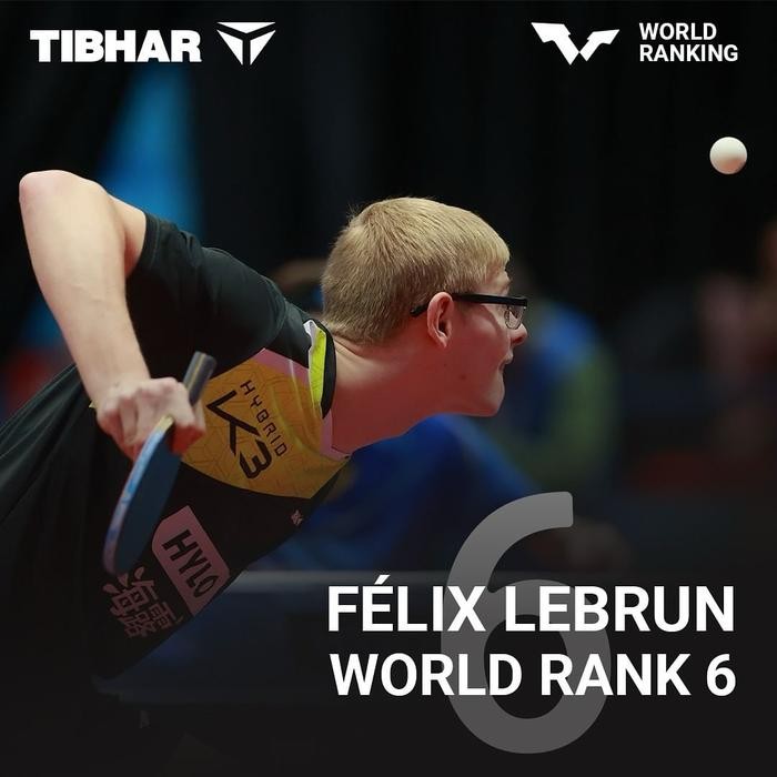 Kayu bet Tibhar FLIX LEBRUN HYPER CARBON bet tenis meja pingpong rakit custom original