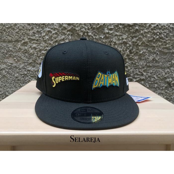 New Era 9Fifty Super Heroes Superman & Batman Black Snapback 100% Ori