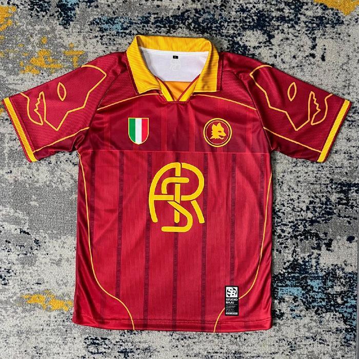 Baru Jersey Fantasy Stb As Roma/Jersey Vintage/Jersey As Roma/Jersey Liga Italy/Jersey Retro/Jersey