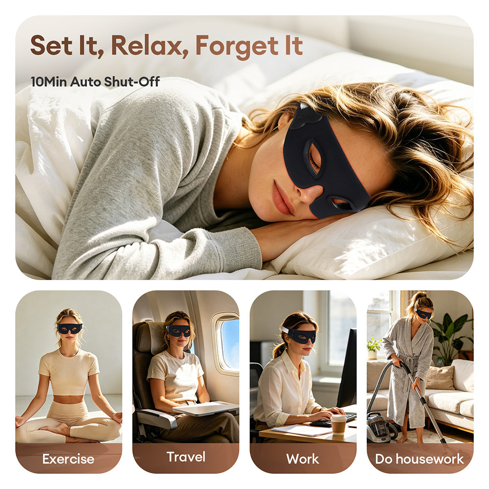 7 Colors LED Photon Eye Mask Silicone Flexible Eyes Beatuy Mask Relieves Eye Fatigue Anti-Wrinkle