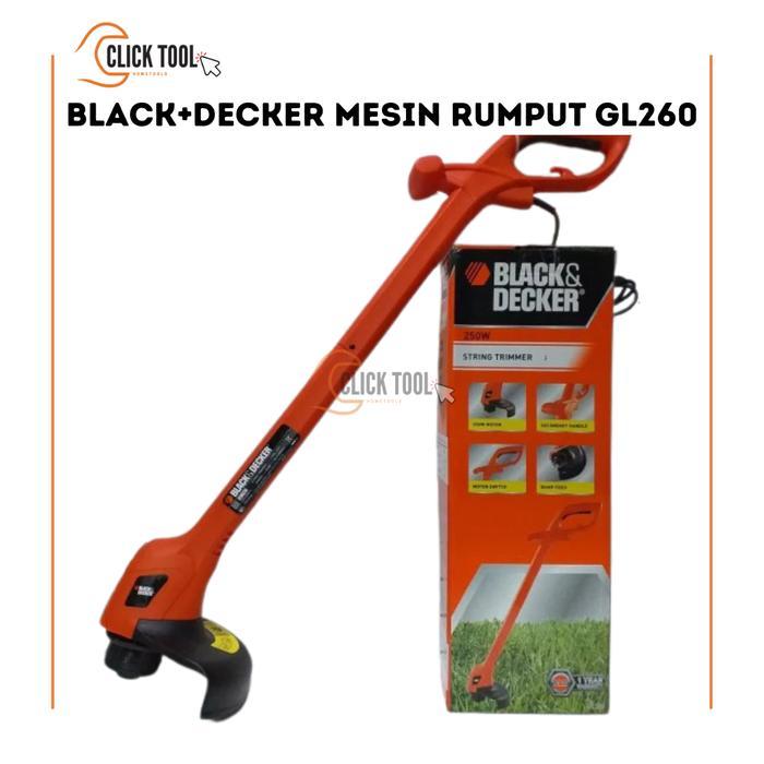 Mesin Potong Rumput Listrik BlackDecker GL260 String Trimmer 250Watt / Black&Decker GL-260