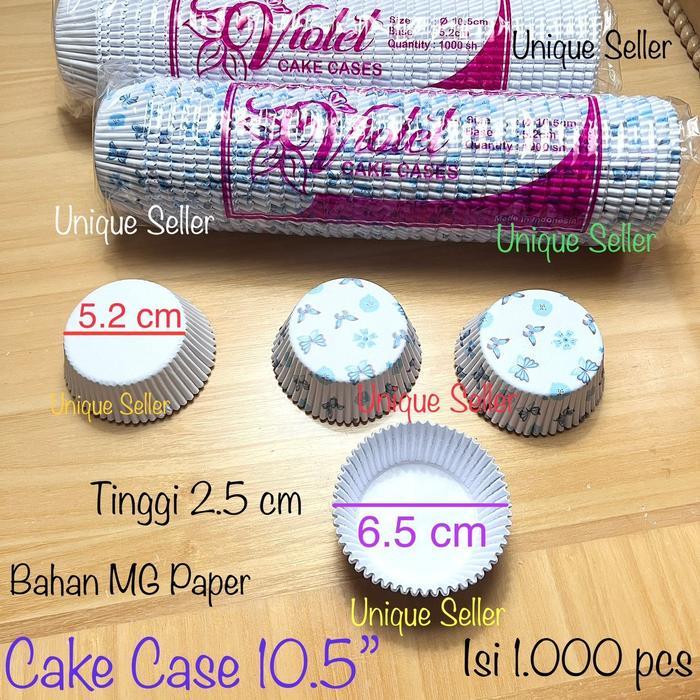[Isi1000] Kertas Alas Kue Lumpur 10.5 Motif & Putih VIOLET / Alas Kue Apem / Kertas Alas Pie Buah /