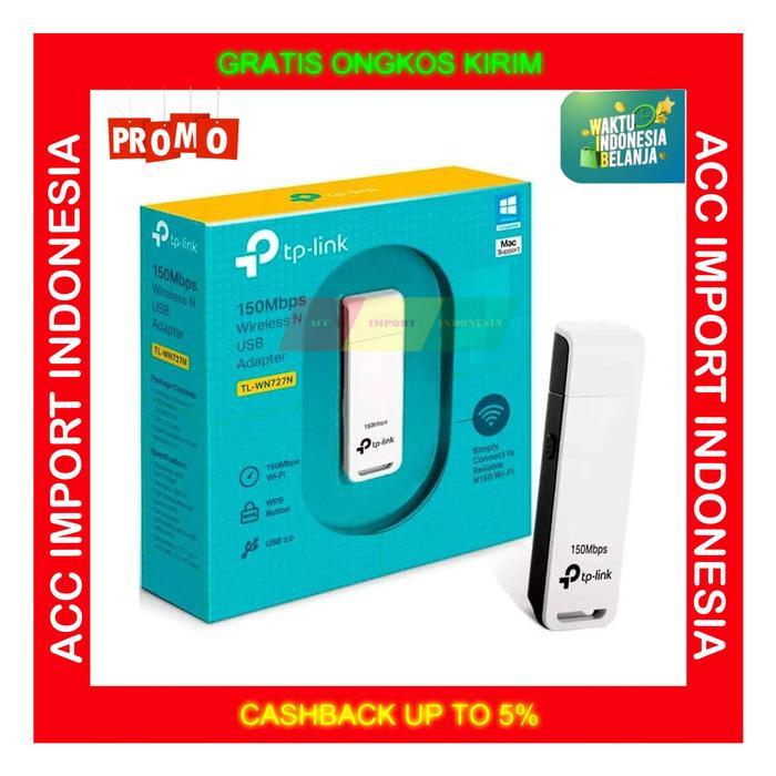 PENGUAT SINYAL WIFI TP LINK WN727N 150MBPS USB RECEIVER FOR PC LAPTOP