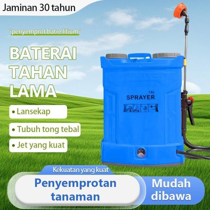 Semprotan Elektrik Semprotan Manual Tangki Semprot Pertanian Alat Semprot Tanaman Kapasitas 18 Liter