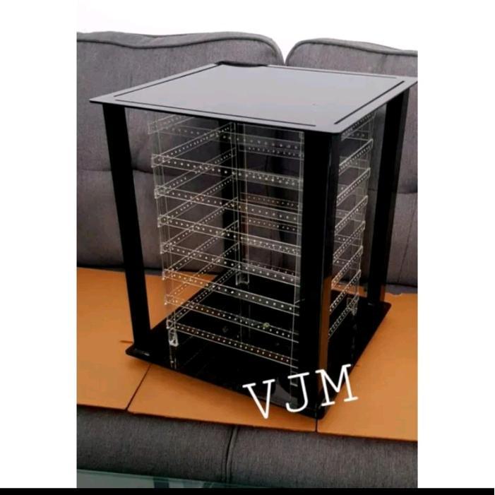 NEW akrilik tempat anting putar 4d besar, acrylic display anting