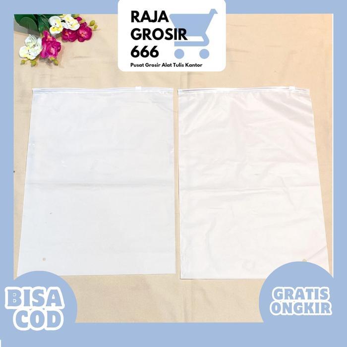 10 PCS Zip Bag Transparan / Zip Lock DOFF Transparan Kecil Sedang Besar / Plastik Zipper Lock /