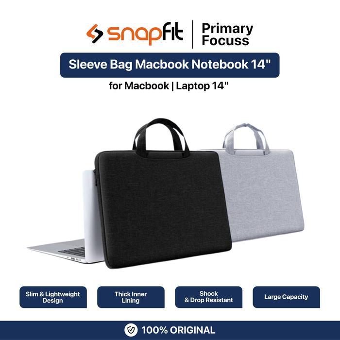 SNAPFIT Sleeve Laptop 14 Inch SNAPFIT Sleeve Bag Universal Macbook Notebook Tas Laptop Slim