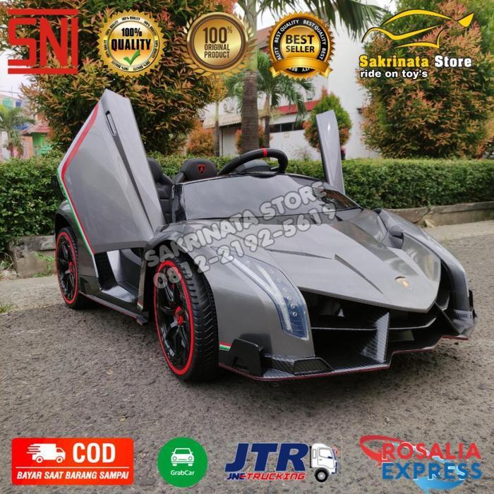 Lamborghini Veneno Mobil Mainan Aki Anak