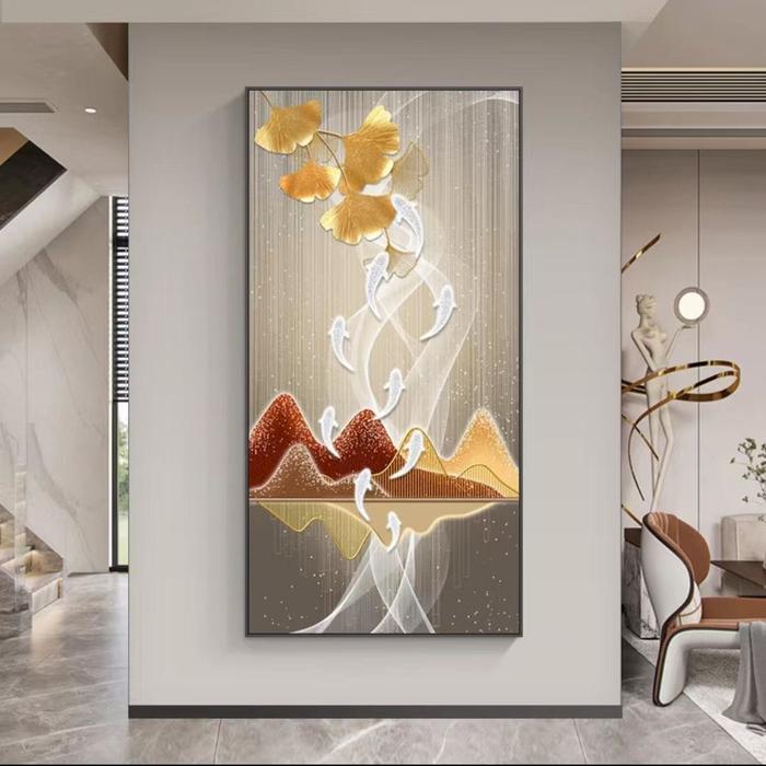KOMPLIT LUKISAN DIAMOND PORCELAIN 5D IKAN KOI SUMBERRPAINTING
