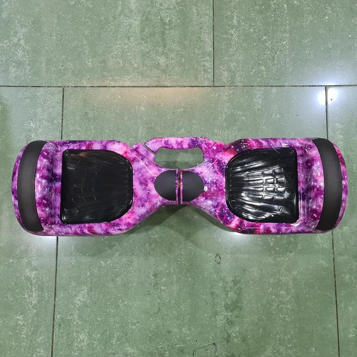 Hoverboard Bluetooth Musik + Autobalancing Smart Balance Wheel - Ungu Galaxy, Batre HighPower