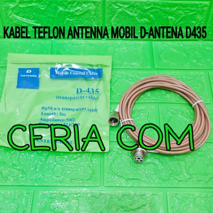 KABEL TEFLON RG58 ANTENA MOBIL D ANTENA D435 KABEL ANTENA MOBIL D-435