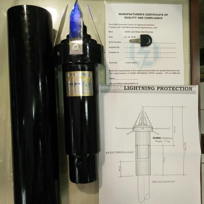 KURN R 80/penangkal petir/anti petir/lighiting protection kurn 80