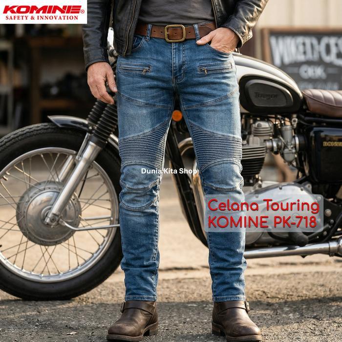 Celana Touring Komine PK 718 Superfit Jeans