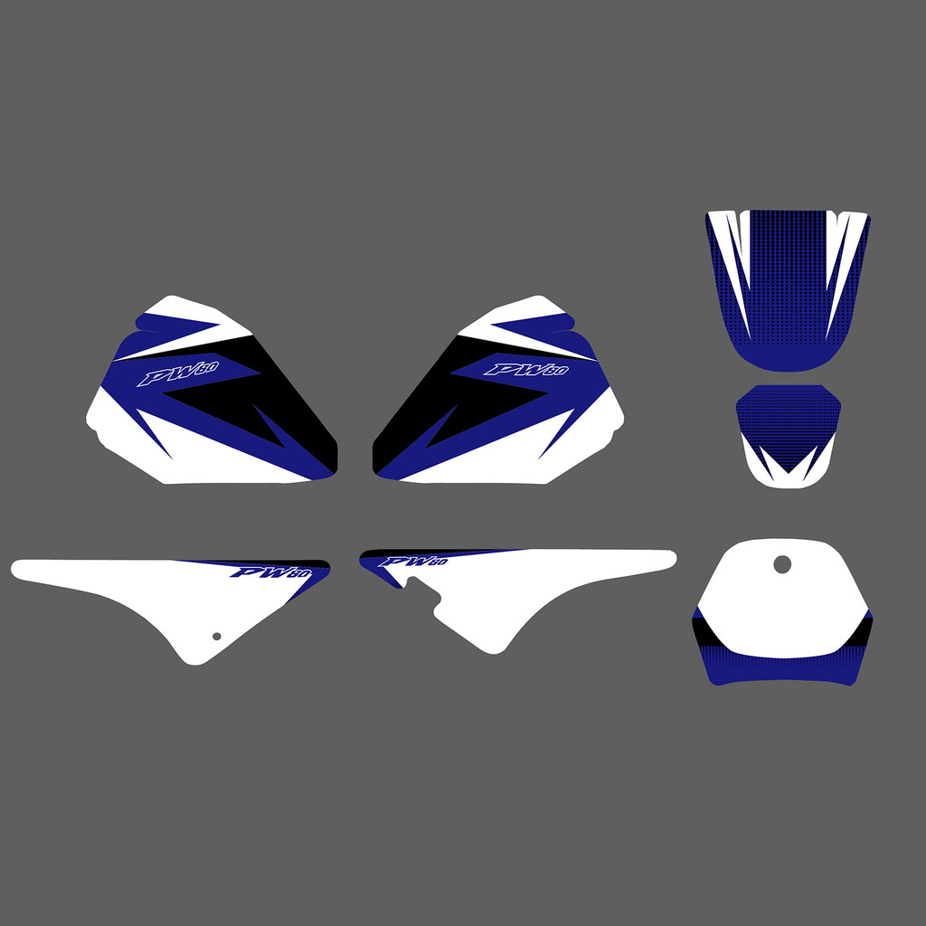 NICECNC FOR YAMAHA PW80 PW 80 ALL YEARS MOTORCYCLE GRAPHICS BACKGROUND STICKERS KIT CUSTOMIZE PW80